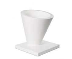 Plart Design AR1919 Vaso Ulaop 50 Pot de Fleur Blanc