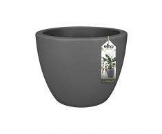 Elho Pure Soft Round Wheels 50 - Pot De Fleurs - Anthracite - Intérieur & Extérieur - Ø 49 x H 37.4 cm
