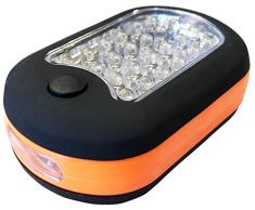 HomeLux 291060 Lampe de Travail 24 + 3 LED avec Piles, Aimant et Crochet