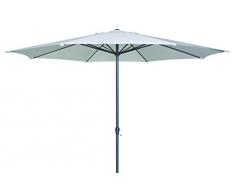 goodsun 400 Parasol à manivelle, BL env. 400 cm / 8 pièces, Nature, 400x400x298 cm