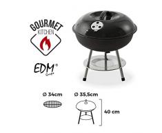 EDM 73837 Barbecue Noir Ø 35,5 cm 3 Pattes
