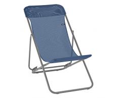 Lafuma LFM2764-8547 - Chaise longue, Pliable et réglable, Transatube 2, Batyline, Couleur: Océan - 94 x 56 x 83 cm
