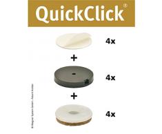 Wagner QuickClick® Chaise Patins//Set de 4 à Coller//Ultra Soft – Diamètre 40 mm – 15830500