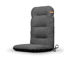 R Rexproduct Malmo Premium Fauteuil à Dossier Haut 4er Set Gris mélangé foncé.