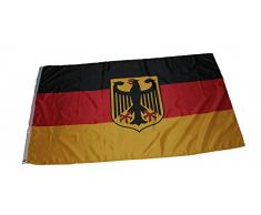 M & M MM Drapeau Drapeau/lAllemagne avec Motif Aigle, 150 x 90 x1 cm Multicolore, 16309