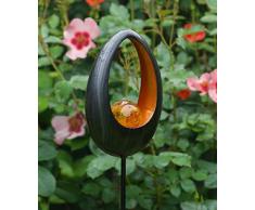 Greenkey Garden and Home Ltd Lampe Solaire en Forme de Flamme Marron