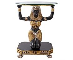 Design Toscano Ma’at déesse égyptienne Table de Console surmontée, Résine, Multicolore, 63,5 x 53,5 x 76 cm