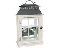 MICA Decorations 132535 Neston Lanterne Blanc