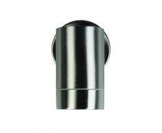 Perel LED außenwandleuchte, Acier Inoxydable, 230 V, IP44, 9 x 9,5 x 6,5 cm, Argent, leda201