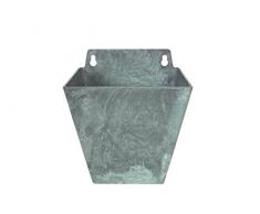 Artstone Pot de Fleurs, Suspension Murale Ella, résistant au Gel et ultraléger, Grün, 14x12x16cm