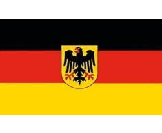 Flaggenking Drapeau King Drapeau de lAllemagne avec Aigle - Résistant aux intempéries, Blanc, 150 x 90 x 1 cm, 16960