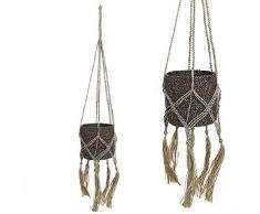 DCASA Jardinière Suspendue en Jute