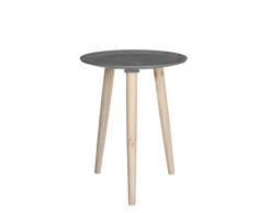 MICA Decorations Table Bella Höhe 47,5 cm, Durchmesser 38 cm Gris
