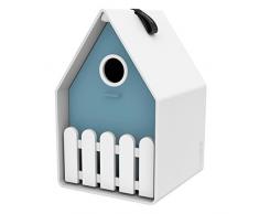 Emsa Landhaus Nichoir, Blanc/Bleu, 15 x 24 cm