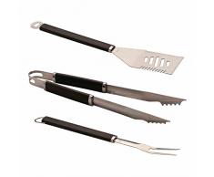 Char-Broil 140 545 - Ensemble de 3 ustensiles de barbecue en acier inoxydable.
