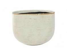 Ivyline Pot de Fleurs 136868 Como Ivoire D26 X 13 H20 – Blanc Cassé