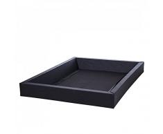 Beliani Coffre en rotin Marron - Coffre à Coussins de Jardin - 160 cm Modena