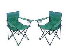 Unbekannt Sparmeile Ambientehome Chaise de Camping Vert foncé
