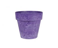 Artstone Pot de Fleurs, Bac à Plante Luna, résistant au Gel et ultraléger, Violet, 36x34cm