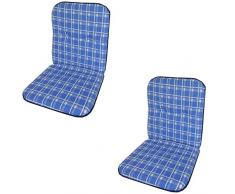 beo B016 Disc NL Lot de 2 Repose-Pieds pour Fauteuil à Dossier Bas Bleu 48 x 100 cm Épaisseur 5 cm