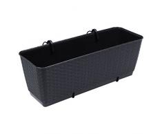 Prosper Plast Drl500pw-s433 49.2 x 17.2 x 17.4 cm Ratolla PW Pot à Fleurs Anthracite (12 pièces)