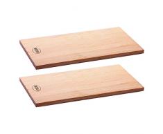 Rösle Planche à Barbecue– 2 pièces, Bois, 30 x 10 cm