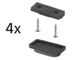 Wagner QuickClick® Chaise Patins//4 x Base + 4 x Insert Ultra Soft 32 x 15 mm – 15782800