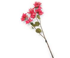 Floral Elegance Artificiel 107 cm Tige Unique Cerise Bougainvillaea X 12 – Artificiel de Luxe Plage de Fleur en Soie