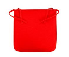 Anjosa 4-Al21 Coussin carré Rouge Corail