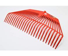 S&M Polyamide Prof. Râteau à feuilles fixe professionnel 600 mm Rouge