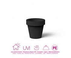 Moovere LIGMN600NEEU Pot de fleurs Noir 57 x 57 x 57 cm