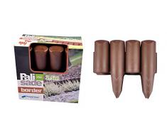 Prosper Plast 2.5 m pelouse Bordure Plastique Edge, en Marron