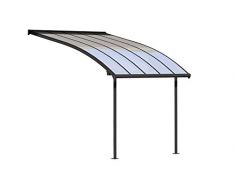 Palram Pergola Joya - Structure Aluminium et Toit Rigide – pour Couvrir Une Terrasse Toute L’année, Design Incurvé – Garantie 10 Ans