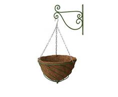 VegTrug Kit de Suspension Vert Sauge 14 SML (Panier, Doublure, chaîne et Support), 37 x 37 x 22 cm