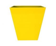 Art en Vogue Pot de Fleurs, Bac à Plante Ella, Finition Brillante, Jaune, 45x45cm