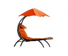 Vivere DRMLG-OZ Original Dream Lounger Chaise Longue Acier Zest Orange 168 x 74 x 183 cm