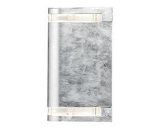 Konstsmide Modern Modena Applique Murale en Acier galvanisé et Plastique Transparent Plat galvanisé