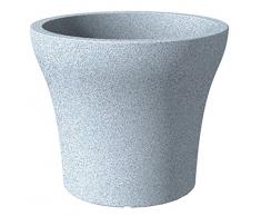Scheurich 55388 258/48 No1 Stone Pot de Fleurs Plastique Granit Blanc 47 x 47 x 40 cm