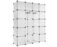 Helloshop26 2008075 Armoire de Rangement, Blanc, 15 x 15 x 25 cm