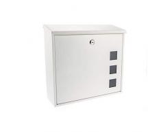 Aire Boîte aux Lettres en Acier Grande Taille A4 Blanc