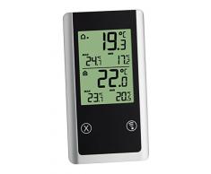 TFA-Dostmann Thermomètre Radio, Joker Thermomètre Radio, Noir, 8.2 x 15.2 x 2,5 cm, 30.3055.01