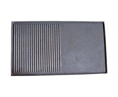 Fonderie Lacoste 0367 Plancha Mixte, Gris, 70 x 40 x 1,5 cm