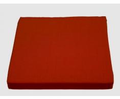 Sun Garden 10074882 Barga Coussin de chaise Viking Uni Polyester texturé Motif 50089–3 Terracotta 38 x 38 x 2