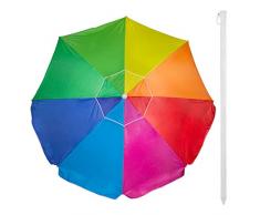 Aktive 62110 - Parasol 240 cm UV50 Protection de plage - Multicolore