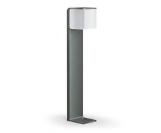 Lampadaire Steinel GL 80 LED iHF Cubo anthracite, lampe de jardin LED, détecteur de mouvement 160°, connectable au réseau, peut être utilisé via app