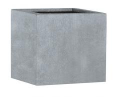 Esteras Bac à Fleurs carré pour Le Jardin, en Fibre de Verre 47 cm Beige foncé