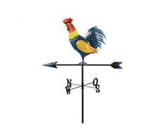 TS Girouette, Garde Deco Vent Tableau Poules Iron 47 x 1 x 149 cm Mehrfarbig