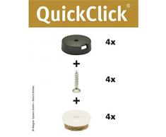 Wagner 15808400 QuickClick® Lot de 4 Patins à Visser pour Chaise de 20 mm de diamètre