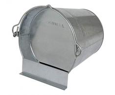 Desconocido Abreuvoir Poule Poubelle en Métal 12 L