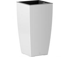 Emsa Vase à Auto-arrosage pour lintérieur et lextérieur - CASA 30 x 58 cm Blanc Mat